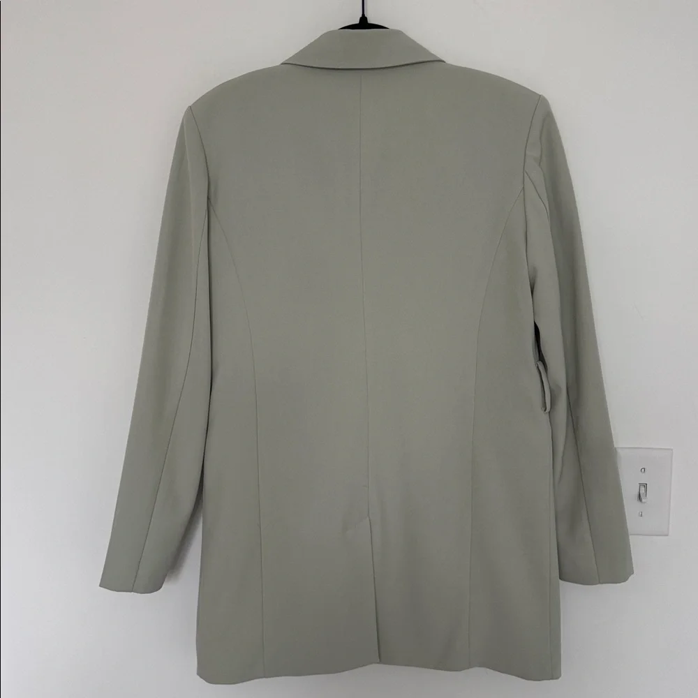7 For All Mankind Women's Blazer in Light Green - Size S